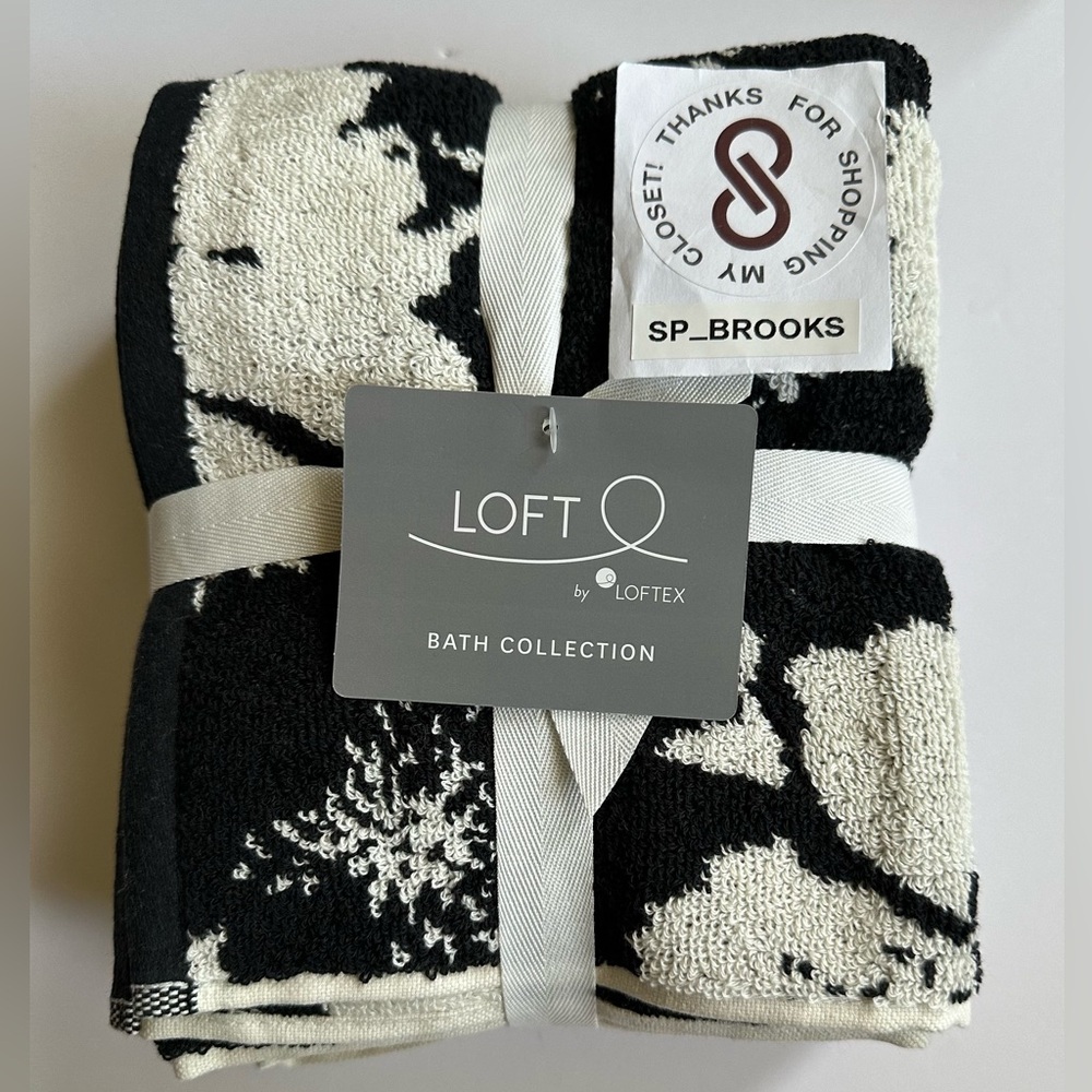 🎁2PC LOFT Hand Towel Set -Cotton- BLACK MILK IN BLOOM